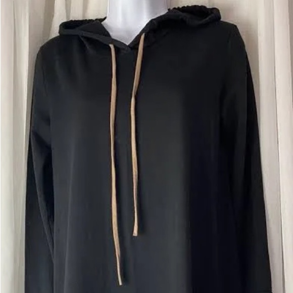 (NAVY) Chic Long Sleeve Dress with Tan Details